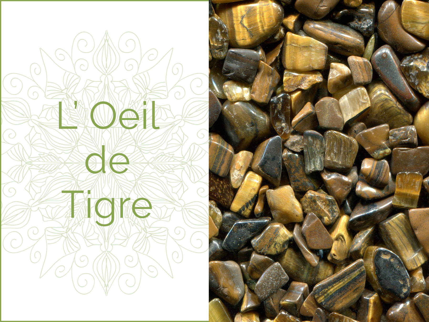 Photo de pierres d'Oeil de Tigre