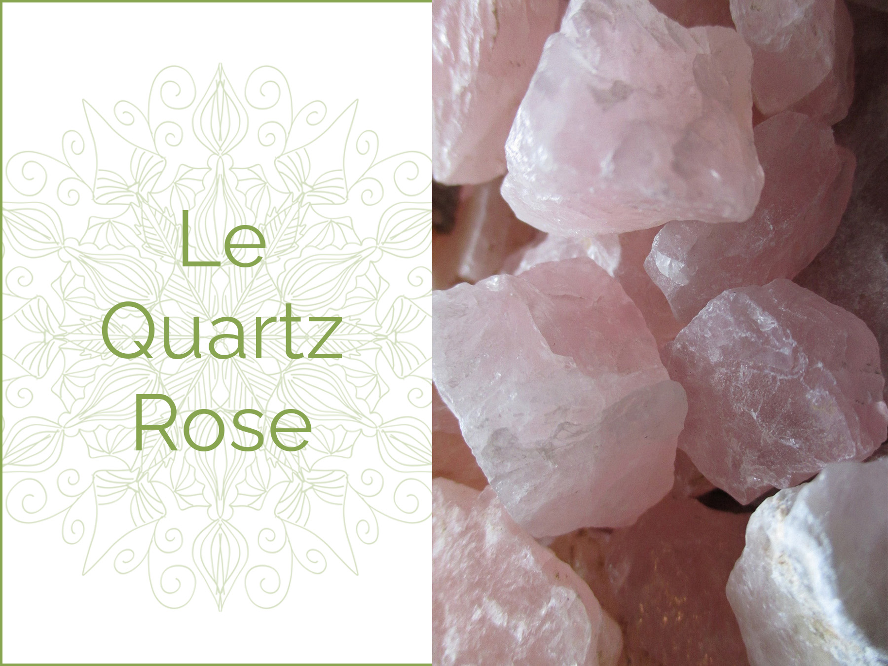 Photo de pierres de quartz rose